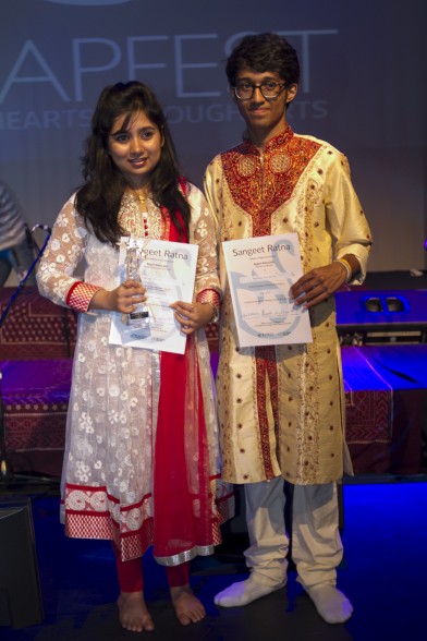 Sangeet Ratna Award Winner Angira Kotal and Runner-up Praveen Prathapan