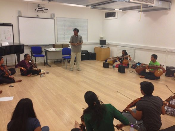 Lalgudi GJR Krishnan with the Samyo & Tarang Carnatic strings 