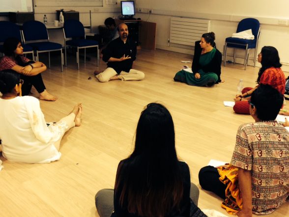 Anil Srinivasan working with Odissi Students