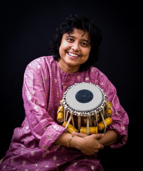 Rimpa Siva poses with a Tabla